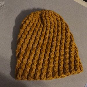 Hand knit hat